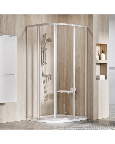 Душевой уголок Ravak Supernova SKCP4-90 90x90 3117OU02Z1 профиль Сатин стекло Transparent