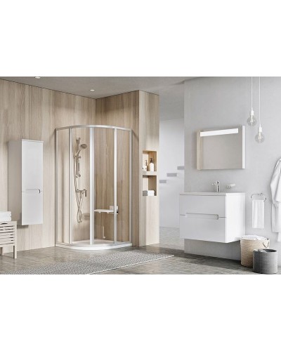 Душевой уголок Ravak Supernova SKCP4-90 90x90 3117OU02Z1 профиль Сатин стекло Transparent