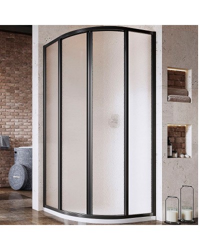Душевой уголок Ravak Supernova SKCP4-90 90x90 3117O302ZG профиль Черный стекло Grape