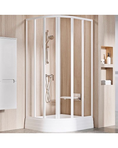 Душевой уголок Ravak Supernova SKKP6-90 90x90 3207O102Z1 профиль Белый стекло Transparent