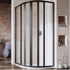 Душевой уголок Ravak Supernova SKKP6-90 90x90 3207O302Z1 профиль Черный стекло Transparent