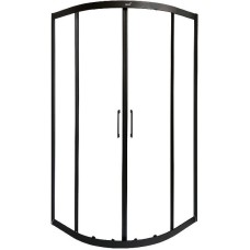 Душевой уголок Cerutti SPA Viva 100x100 VIVA100B 8412 профиль Черный стекло прозрачное