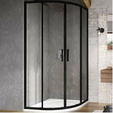 Душевой уголок Ravak Blix BLSCP4-90 90x90 X3BM70300Z1 профиль Черный стекло Transparent