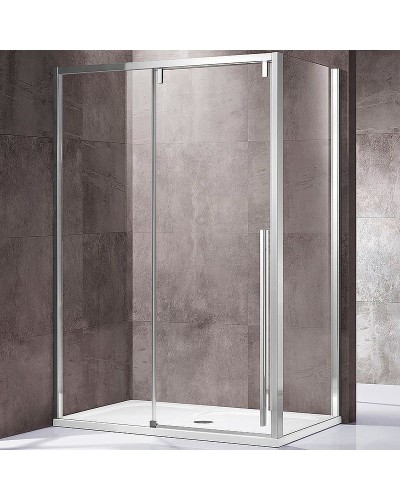 Душевой уголок Vincea Lugano 160х80 VSR-1L8016CL-1 профиль Хром стекло прозрачное