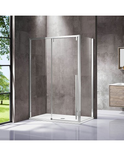 Душевой уголок Vincea Lugano 150х90 VSR-1L9015CL-1 профиль Хром стекло прозрачное