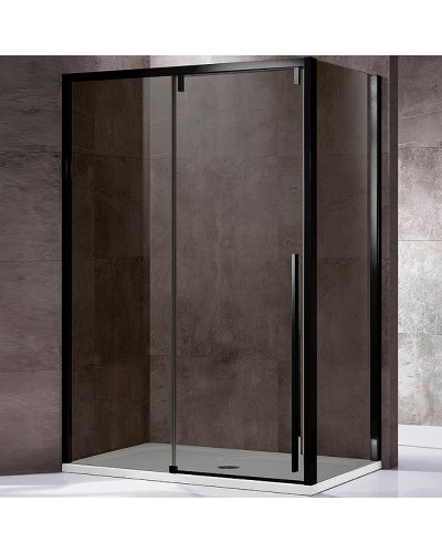 Душевой уголок Vincea Lugano 120х90 VSR-1L9012CGB-1 профиль Черный стекло тонированное