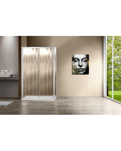 Душевой уголок Vincea Garda 160х90 VSR-1G9016CH профиль Хром стекло шиншилла