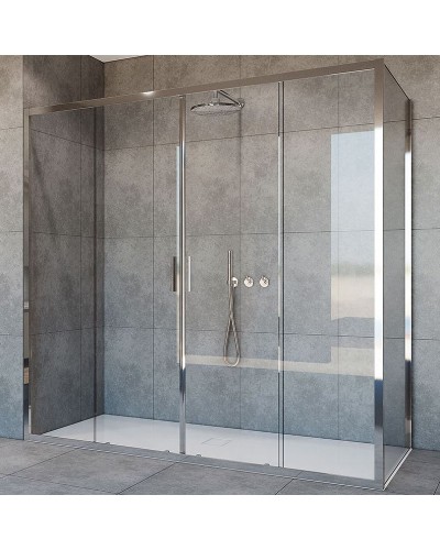 Душевой уголок Vincea Garda 170х100 VSR-1G21017CL профиль Хром стекло прозрачное