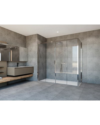 Душевой уголок Vincea Garda 170х100 VSR-1G21017CL профиль Хром стекло прозрачное