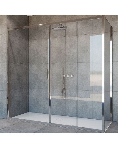 Душевой уголок Vincea Garda 190х80 VSR-1G28019CL профиль Хром стекло прозрачное