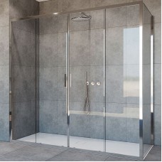 Душевой уголок Vincea Garda 180х90 VSR-1G29018CL профиль Хром стекло прозрачное