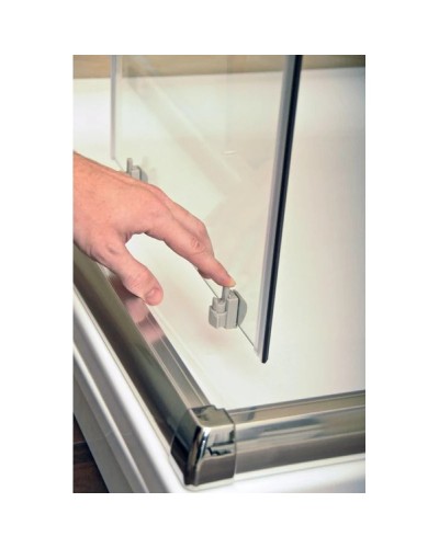 Душевой уголок 100х80 см Ravak Blix белый графит