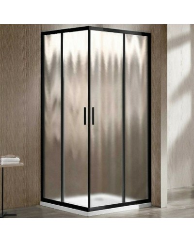 Душевой уголок Vincea Garda VSS-1G900CHB 90x90 профиль Черный стекло шиншилла