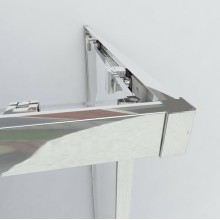 Душевой уголок Vincea Garda VSS-1G900CHB 90x90 профиль Черный стекло шиншилла