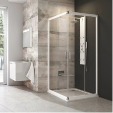 Душевой уголок 120х100 см Ravak Blix белый прозрачное