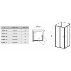Душевой уголок 100х100 см Ravak Blix хром grape