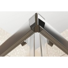 Душевой уголок 80х80 см Ravak Blix хром графит