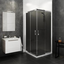 Душевой уголок 120х120 см Ravak Blix хром графит