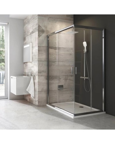 Душевой уголок 120х90 см Ravak Blix хром прозрачное