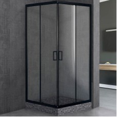 Душевой уголок Royal Bath HPD 80х80 RB80HPD-T-BL профиль Черный стекло прозрачное