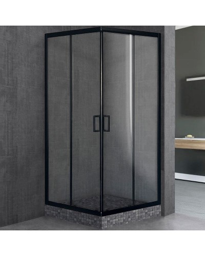 Душевой уголок Royal Bath HPD 90х90 RB90HPD-T-BL профиль Черный стекло прозрачное