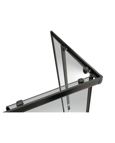 Душевой уголок Royal Bath HPD 100х100 RB100HPD-C-BL профиль Черный стекло матовое