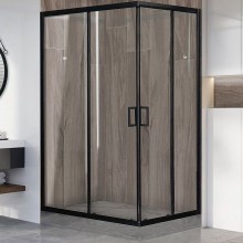 Душевой уголок Royal Bath HPD 100х80 RB8100HPD-T-BL профиль Черный стекло прозрачное
