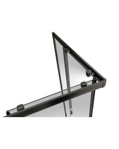 Душевой уголок Royal Bath HPD 100х80 RB8100HPD-C-BL профиль Черный стекло матовое