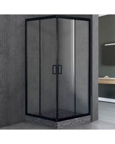 Душевой уголок Royal Bath HPD 100х90 RB9100HPD-T-BL профиль Черный стекло прозрачное