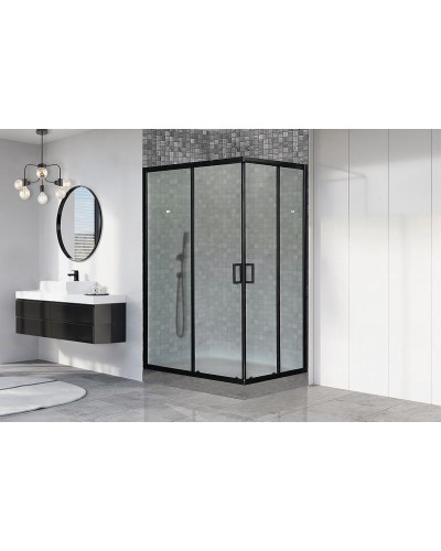 Душевой уголок Royal Bath HPD 120х80 RB8120HPD-C-BL профиль Черный стекло матовое