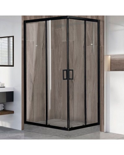 Душевой уголок Royal Bath HPD 120х100 RB1120HPD-T-BL профиль Черный стекло прозрачное