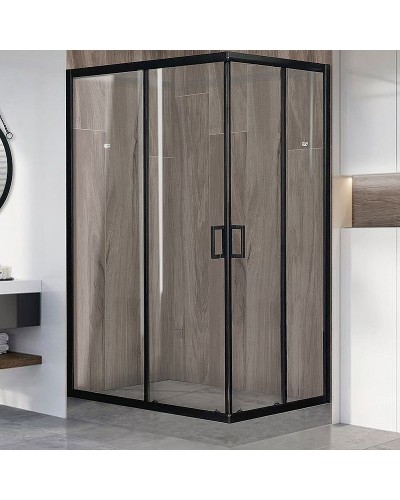 Душевой уголок Royal Bath HPD 110х80 RB8110HPD-T-BL профиль Черный стекло прозрачное