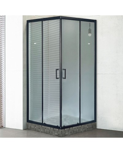 Душевой уголок Royal Bath HPD 110х90 RB9110HPD-C-BL профиль Черный стекло матовое