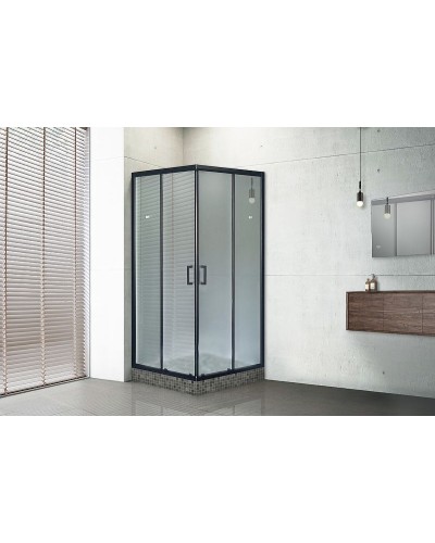 Душевой уголок Royal Bath HPD 110х90 RB9110HPD-C-BL профиль Черный стекло матовое