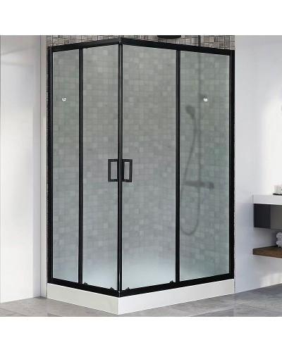 Душевой уголок Royal Bath HP 120х80 RB8120HP-C-BL-R профиль Черный стекло матовое