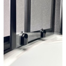 Душевой уголок Royal Bath ВК 90х90 RB90BK-T-BL профиль Черный стекло прозрачное