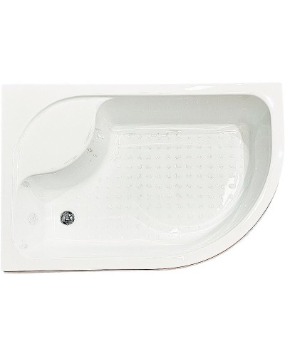 Душевой уголок Royal Bath ВК 120х80 RB8120BK-T-BL-L профиль Черный стекло прозрачное