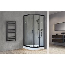 Душевой уголок Royal Bath НК 90х90 RB90HK-T-BL профиль Черный стекло прозрачное