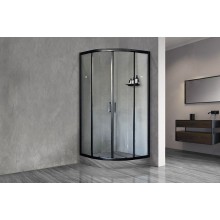 Душевой уголок Royal Bath HKD 90х90 RB90HKD-T-BL профиль Черный стекло прозрачное