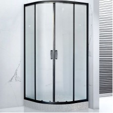 Душевой уголок Royal Bath HKD 90х90 RB90HKD-C-BL профиль Черный стекло матовое