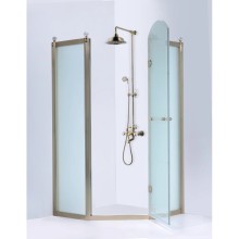 Душевой уголок 100х100 см Orans 1656B00 матовое с прозрачным узором