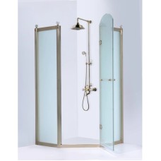 Душевой уголок 100х100 см Orans 1656B00 матовое с прозрачным узором