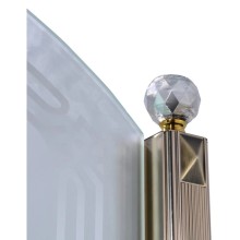 Душевой уголок 100х100 см Orans 1656B00 матовое с прозрачным узором