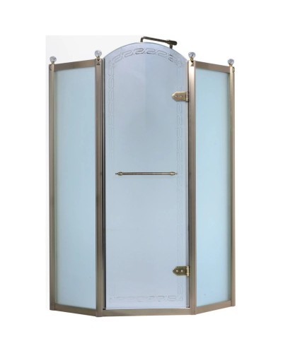 Душевой уголок 100х100 см Orans 1656B00 матовое с прозрачным узором