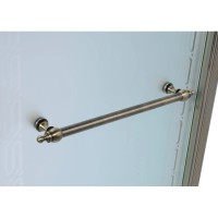 Душевой уголок 100х100 см Orans 1656B00 матовое с прозрачным узором