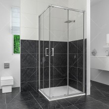 Душевой уголок RGW Classic CL-34 100х100 32093400-11 профиль Хром стекло прозрачное