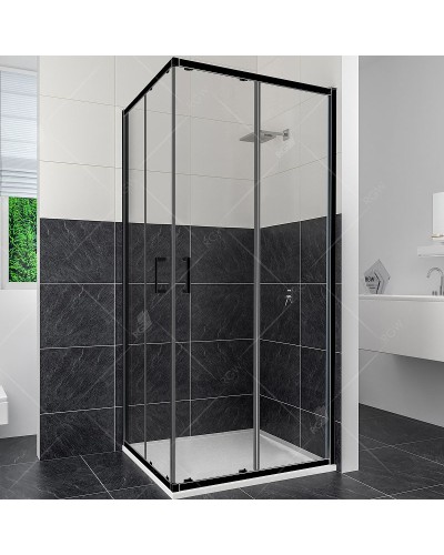 Душевой уголок RGW Classic CL-34B 90х90 32093499-14 профиль Черный стекло прозрачное