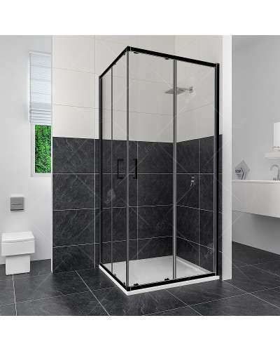 Душевой уголок RGW Classic CL-34B 90х90 32093499-14 профиль Черный стекло прозрачное