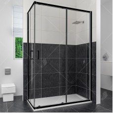 Душевой уголок RGW Classic CL-44B 100х90 32094490-14 профиль Черный стекло прозрачное