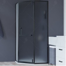 Душевой уголок RGW Hotel HO-084B 90х90 350608499-24 профиль Черный стекло матовое-сатинат